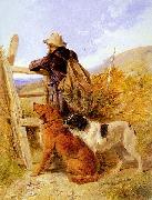 Richard ansdell,R.A. The Gamekeeper oil on canvas